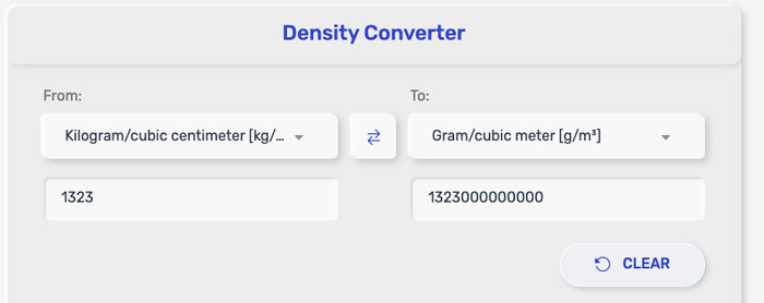 Density Converter